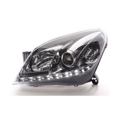 Faros Delanteros Luz Diurna Set Opel Astra Modelo H Cromado Fk Automotive
