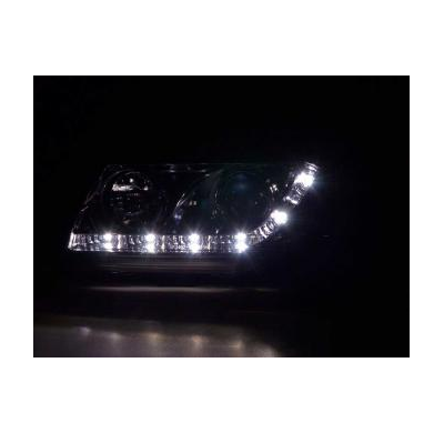 Faros Delanteros Luz Diurna Set Opel Astra F  91-94 Cromado Fk Automotive