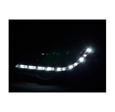 Faros Delanteros Luz Diurna Set Luz Diurna Opel Astra Modelo G  98-03 Negro Fk Automotive