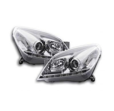 Faros Luz Diurna Set Con R87 Opel Astra H Bj. 2004-2009 Cromado Fk Automotive
