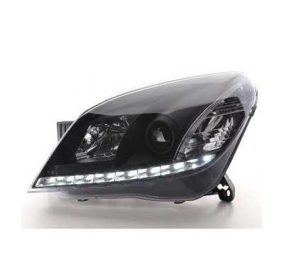 Faros Luz Diurna Set Con R87 Opel Astra H Bj. 2004-2009 Negro Fk Automotive