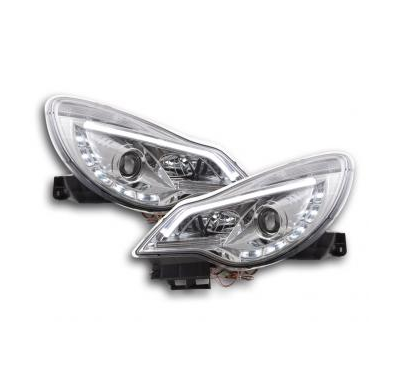 Faros Luz Diurna Con R87 Opel Corsa D Bj. Ab 2011 Cromado Fk Automotive