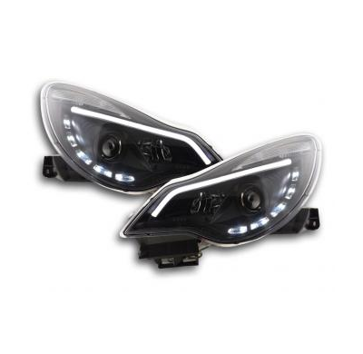 Faros Luz Diurna Con R87 Opel Corsa D Bj. Ab 2011 Negro Fk Automotive