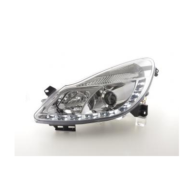 Faros Delanteros Luz Diurna Set Luz Diurna Opel Corsa D  06- Cromado Fk Automotive