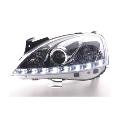 Faros Delanteros Luz Diurna Set Luz Diurna Opel Corsa C  01-06 Cromado Fk Automotive