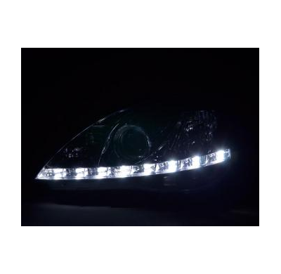 Faros Delanteros Luz Diurna Set Luz Diurna Opel Corsa C  01-06 Cromado Fk Automotive