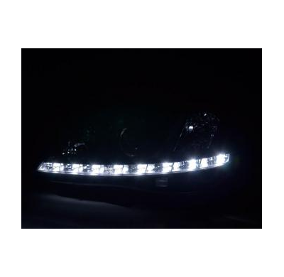Faros Delanteros Luz Diurna Set Luz Diurna Opel Corsa C  01-06 Negro Fk Automotive