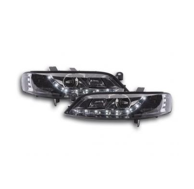 Faros Delanteros Luz Diurna Set Opel Vectra Modelo B  99-02 Cromado Fk Automotive