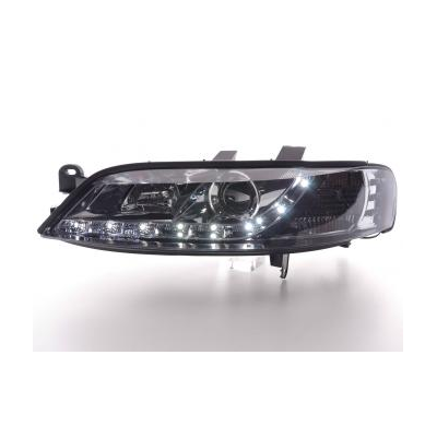 Faros Delanteros Luz Diurna Set Opel Vectra Modelo B  99-02 Cromado Fk Automotive