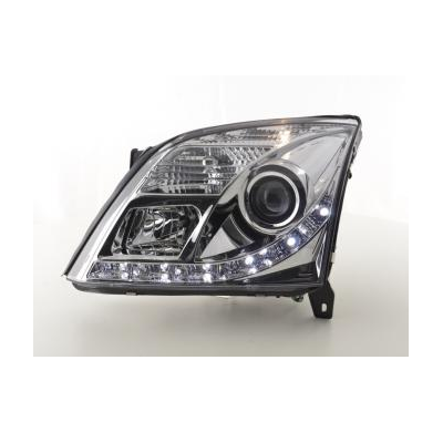 Faros Delanteros Luz Diurna Set Opel Vectra C  02-05 Cromado Fk Automotive