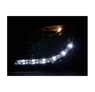 Faros Luz Diurna Set Con R87 Opel Vectra C Bj. 2002-2005 Cromado Fk Automotive