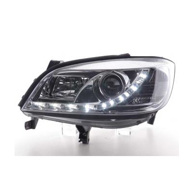 Faros Delanteros Luz Diurna Set Opel Zafira Modelo a  99-04 Cromado Fk Automotive