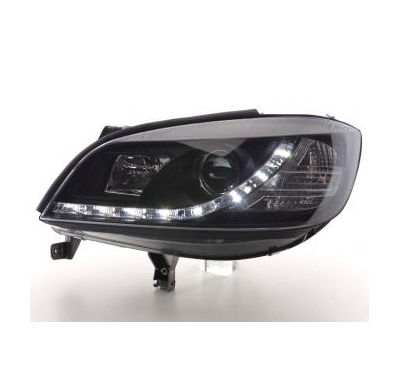 Faros Delanteros Luz Diurna Set Opel Zafira Modelo a  99-04 Negro Fk Automotive
