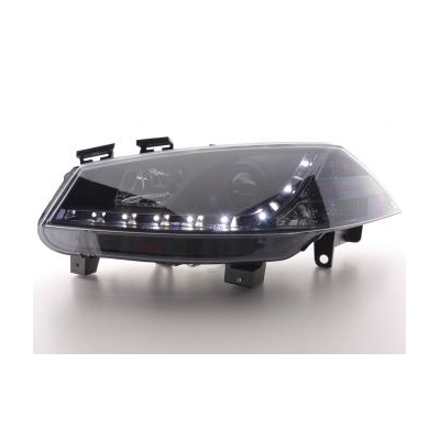 Faros Delanteros Luz Diurna Set Renault Megane 2 3/5-Ptas.  03-06 Negro Fk Automotive