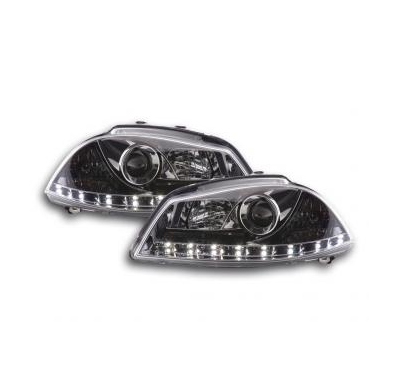 Faros Delanteros Luz Diurna Set Seat Ibiza Modelo 6l  03-08 Cromado Fk Automotive