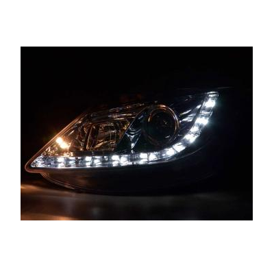 Faros Delanteros Luz Diurna Set Luz Diurna Seat Ibiza Modelo 6j  08- Cromado Fk Automotive