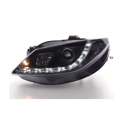 Faros Delanteros Luz Diurna Set Luz Diurna Seat Ibiza Modelo 6j  08- Negro Fk Automotive