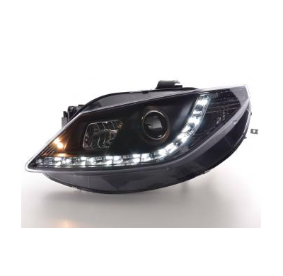 Faros Delanteros Luz Diurna Set Luz Diurna Seat Ibiza Modelo 6j  08- Negro Fk Automotive