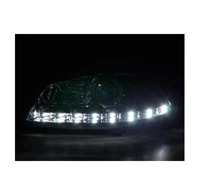 Faros Delanteros Luz Diurna Set Luz Diurna Seat Ibiza 3 6l Cromado Fk Automotive