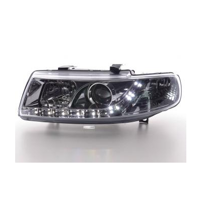 Faros Delanteros Luz Diurna Set Seat Leon Modelo 1m  99-05 Cromado Fk Automotive