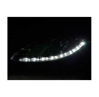 Faros Delanteros Luz Diurna Set Luz Diurna Seat Leon Modelo 1p / Altea/Toledo Modelo 5p  05- Cromado Fk Automotive