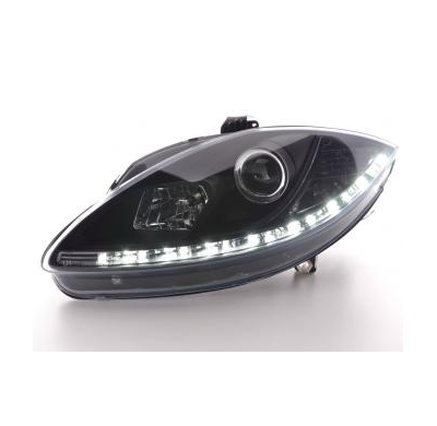 Faros Delanteros Luz Diurna Set Luz Diurna Seat Leon Modelo 1p / Altea/Toledo Modelo 5p  05- Negro Fk Automotive