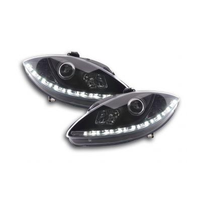 Faros Delanteros Luz Diurna Set Luz Diurna Seat Leon 1p  09- Negro Fk Automotive