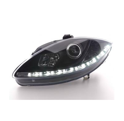 Faros Delanteros Luz Diurna Set Luz Diurna Seat Leon 1p  09- Negro Fk Automotive