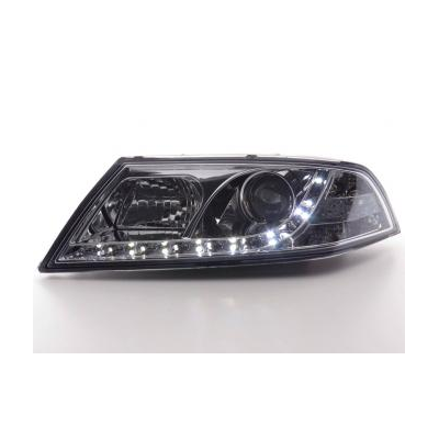 Faros Delanteros Luz Diurna Set Skoda Octavia Modelo 1z  04-08 Cromado Fk Automotive