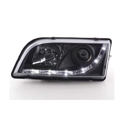 Faros Delanteros Luz Diurna Set Volvo S40/V40 Modelo V  96-04 Negro Fk Automotive