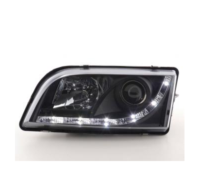 Faros Delanteros Luz Diurna Set Volvo S40/V40 Modelo V  96-04 Negro Fk Automotive