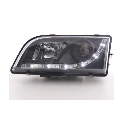 Faros Delanteros Luz Diurna Set Skoda Octavia Modelo 1z  04-08 Negro Fk Automotive