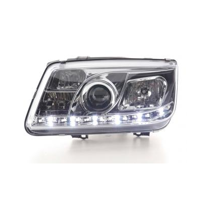 Faros Delanteros Luz Diurna Set Vw Bora Modelo 1j  99-04 Cromado Fk Automotive