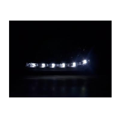 Faros Delanteros Luz Diurna Set Luz Diurna Vw Bora  98-05 Negro Fk Automotive