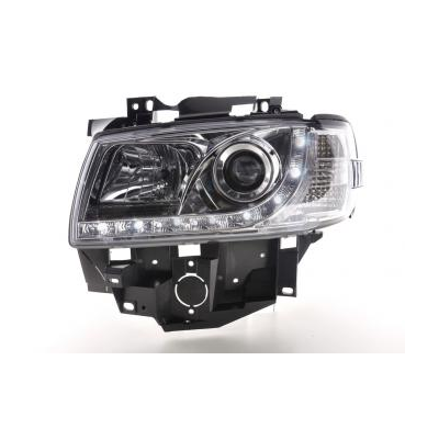 Faros Delanteros Luz Diurna Set Vw Bus Modelo T4  96-03 Cromado Fk Automotive