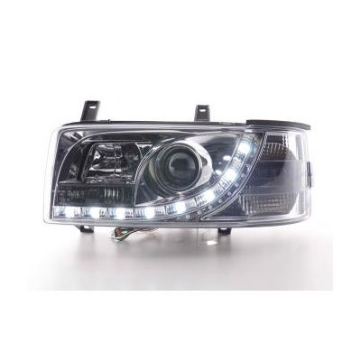 Faros Delanteros Luz Diurna Set Luz Diurna Vw Bus T4  90-96 Cromado Fk Automotive