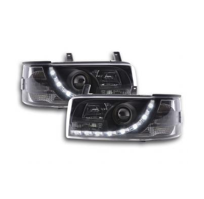 Faros Delanteros Luz Diurna Set Luz Diurna Vw Bus T4  90-96 Negro Fk Automotive
