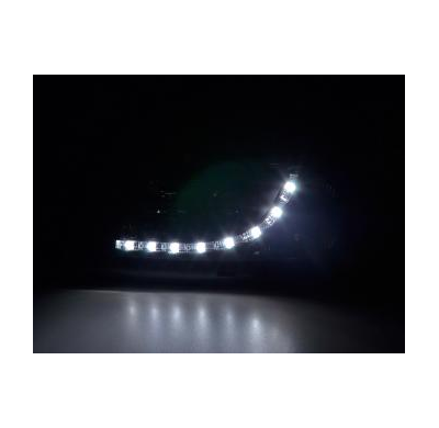 Faros Delanteros Luz Diurna Set Luz Diurna Vw Bus T4  90-96 Negro Fk Automotive