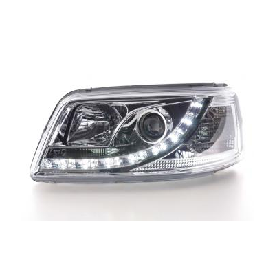 Faros Delanteros Luz Diurna Set Vw Bus Modelo T5  03-09 Cromado Fk Automotive