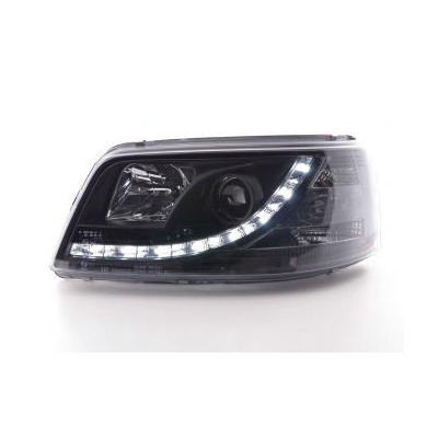 Faros Delanteros Luz Diurna Set Luz Diurna Vw Bus T5  03-09 Negro Fk Automotive