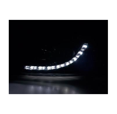 Faros Delanteros Luz Diurna Set Luz Diurna Vw Bus T5  03-09 Negro Fk Automotive