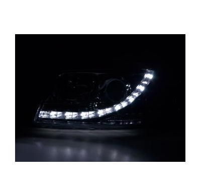 Faros Delanteros Luz Diurna Set Luz Diurna Vw Bus T5  03-09 Cromado Fk Automotive