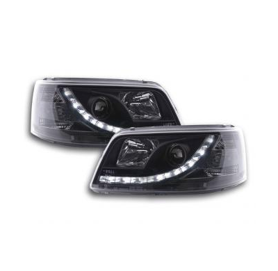 Faros Delanteros Luz Diurna Set Luz Diurna Vw Bus T5  03-09 Negro Fk Automotive