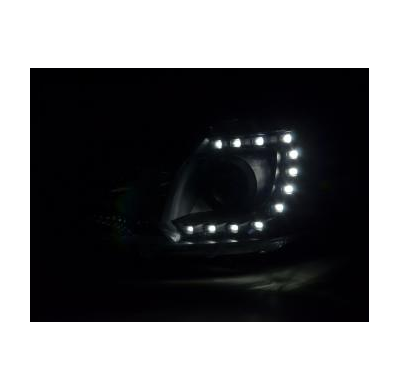 Faros Luz Diurna Con R87 Vw Bus T5 Bj. Ab 2009 Negro Fk Automotive