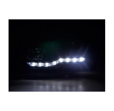 Faros Delanteros Luz Diurna Set Luz Diurna Vw Golf 4  97-03 Negro Fk Automotive