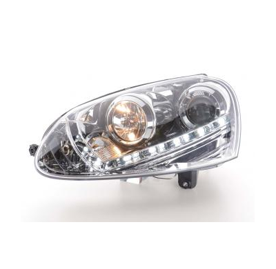 Faros Delanteros Luz Diurna Set Vw Golf 5 Modelo 1k  03-08 Cromado Fk Automotive
