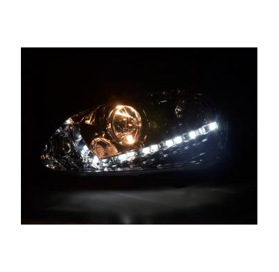 Faros Delanteros Luz Diurna Set Luz Diurna Vw Golf 5 Modelo 1k  03-08 Cromado Fk Automotive