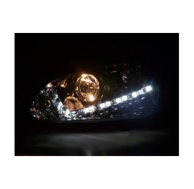 Faros Delanteros Luz Diurna Set Luz Diurna Vw Golf 5  03-08 Cromado Fk Automotive