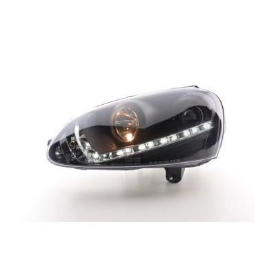 Faros Delanteros Luz Diurna Set Luz Diurna Vw Golf 5  03-08 Negro Fk Automotive