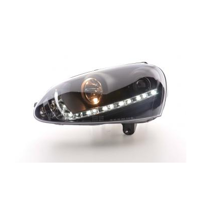 Faros Delanteros Luz Diurna Set Luz Diurna Vw Golf 5  03-08 Negro Fk Automotive